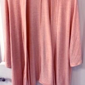 Soft peach shrug